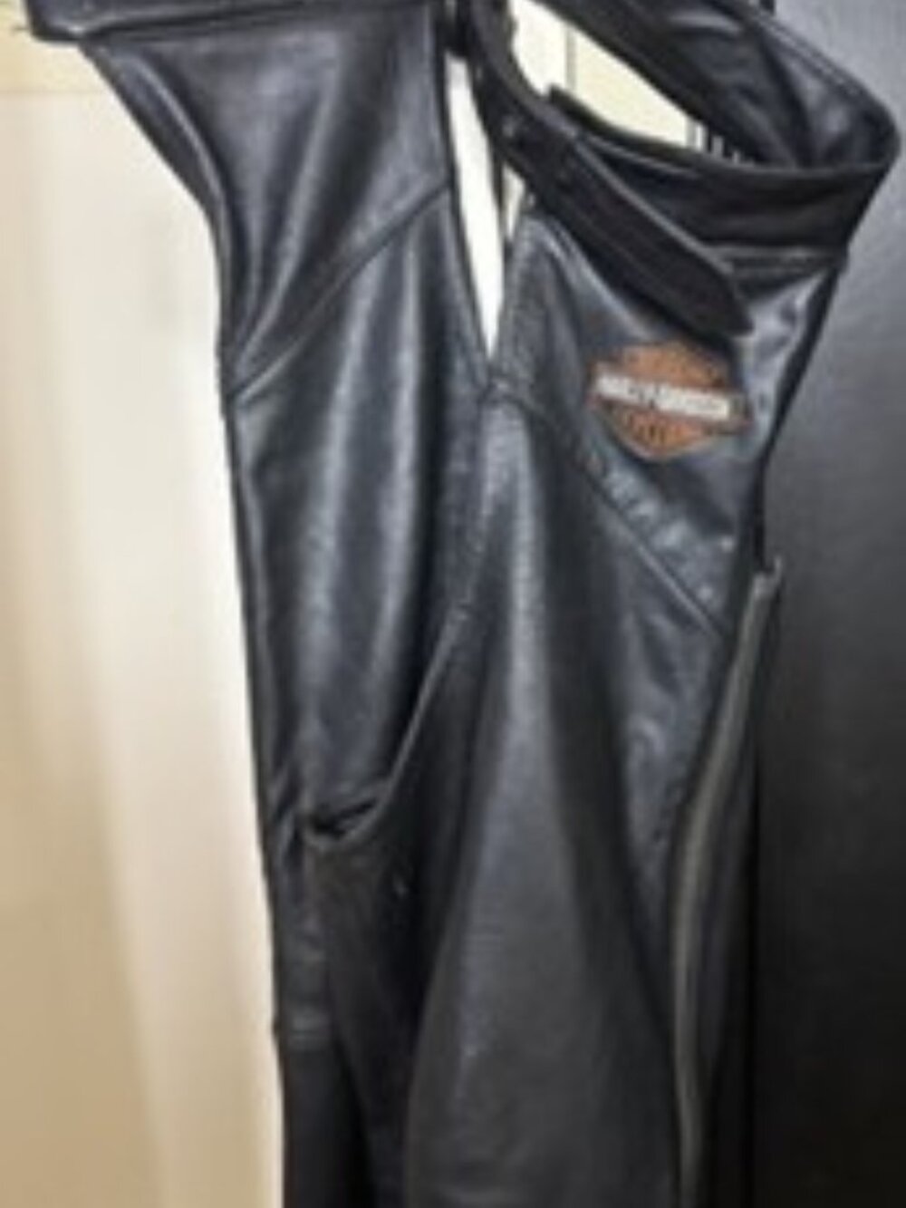 Harley Davidson Leather Chaps (L) - Picture 2 of 4